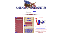 Desktop Screenshot of americanantiquities.com