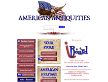 Tablet Screenshot of americanantiquities.com